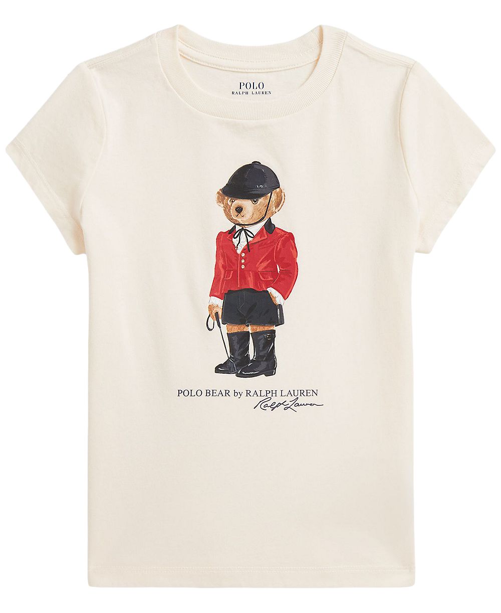 Polo Ralph Lauren Girls' 2T-6X Polo Bear Cotton T-Shirt