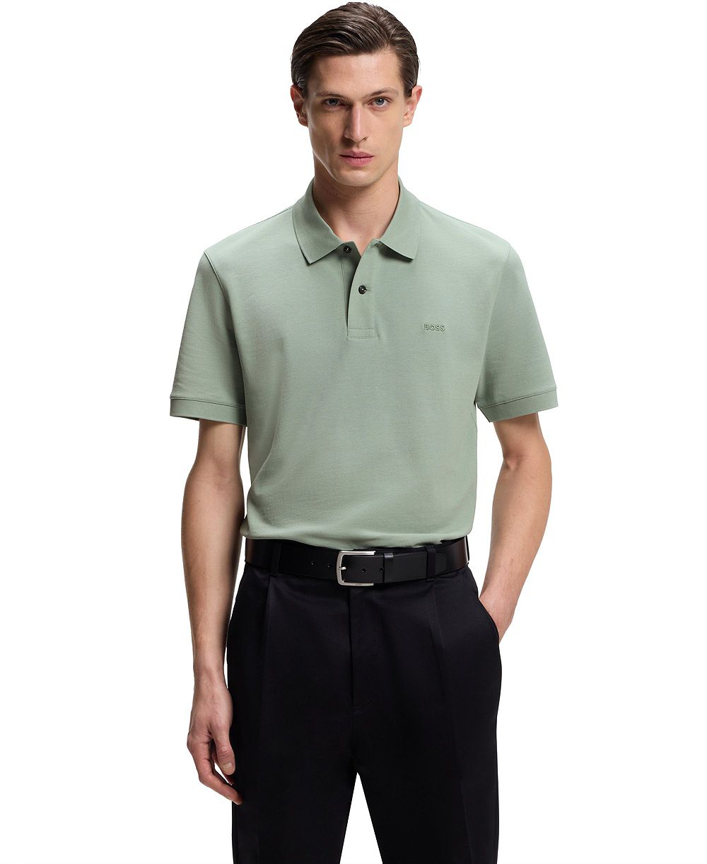 Мужская рубашка-поло BOSS by Hugo Boss Cotton Piqué Regular-Fit Pallas