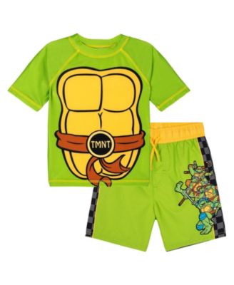 Детский комплект пляжной одежды Teenage Mutant Ninja Turtles: рашгард и плавательные шорты, 2 предмета