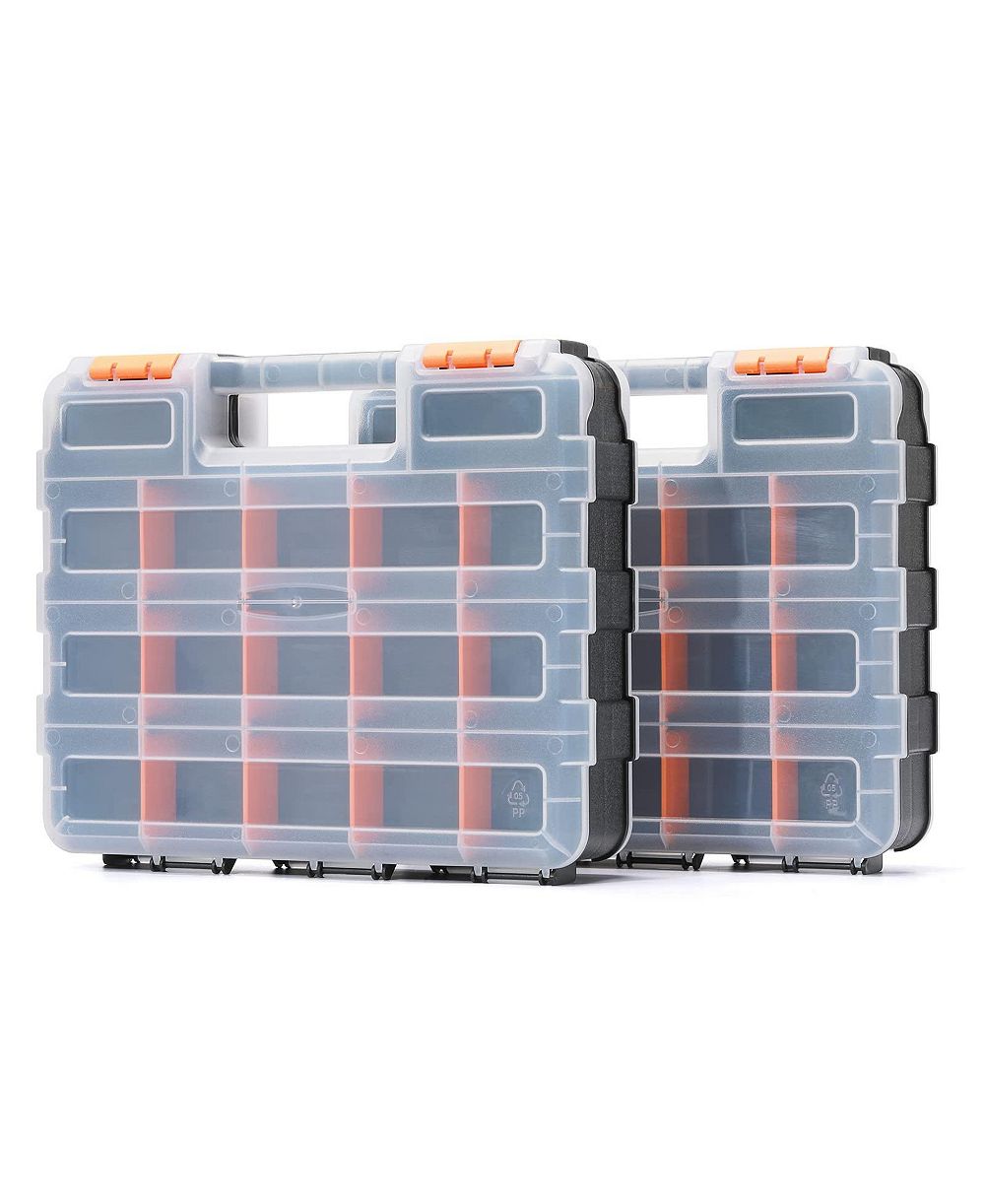 XDOVET Double Side Hardware Organizer Removable Dividers