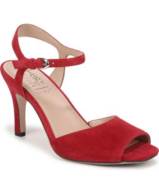Hearts Flame Red Suede