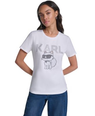 KARL LAGERFELD PARIS женская футболка с логотипом Cool Choupette
