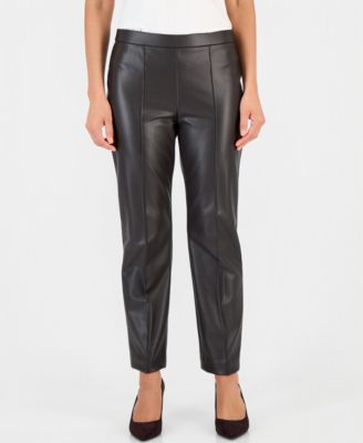 Anne Klein Essentials женские брюки-палаццо из искусственной кожи для миниатюрных