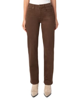 Liverpool Los Angeles Petite Kennedy Comfort Waist Mid-Rise Straight-Leg Jeans