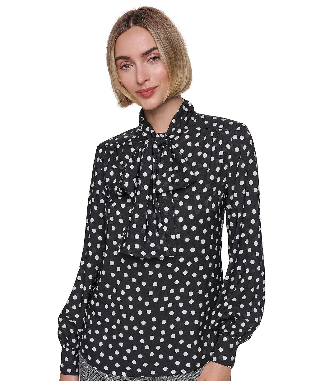 Женская блузка с длинным рукавом и бантом Sonia Rykiel