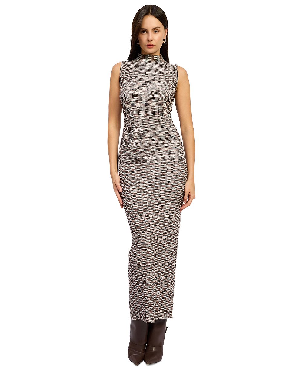 Женское платье En Saison Lila Sleeveless Mock Neck Maxi Dress