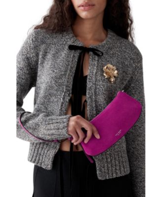 Маленькая сумка kate spade new york Loop из замши через плечо
