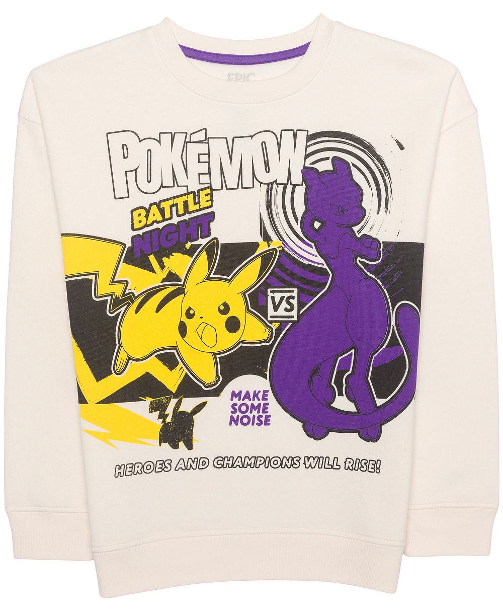 Epic Threads мужской лонгслив с круглым вырезом и принтом Pokémon Battle Night для мальчиков 8-20 лет, эксклюзив Macy's