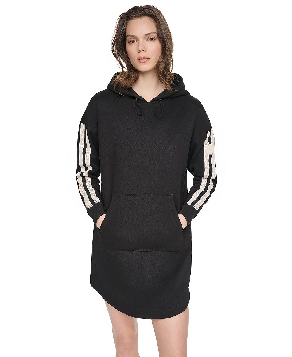 Платье DKNY Sport Women's Hooded Textured Tape Logo Shirttail Hem