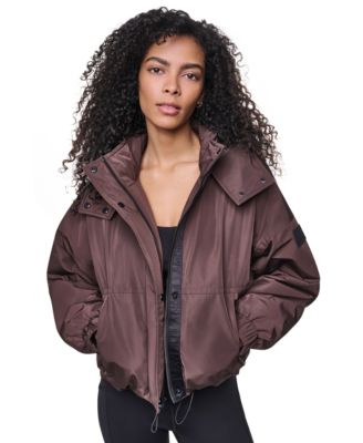Женская куртка DKNY Sport с капюшоном, оверсайз
