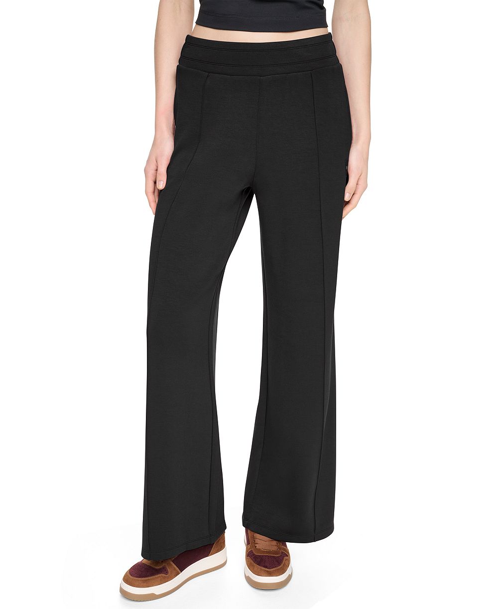 DKNY Sport Women's High-Rise Wide-Leg Pants with Pintucks
