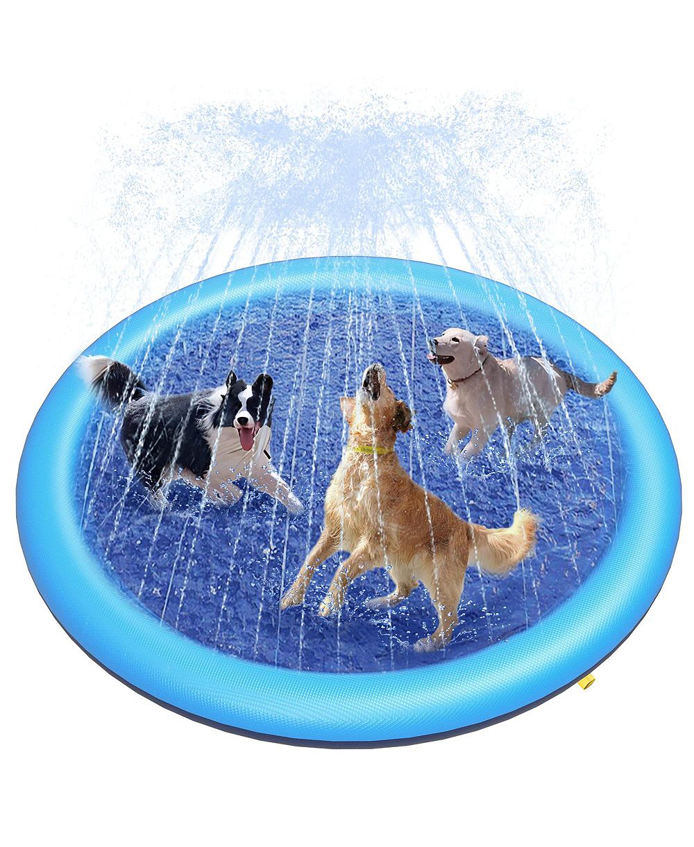 AOFAR Dog Splash Pad Anti-slip Pool Water Play Mat