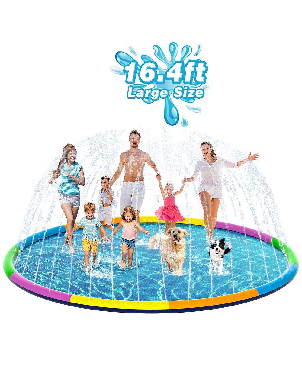 Игровая площадка AOFAR Splash Pad Sprinkler Play Mat Dogs Pool Outdoor Fountain Pets