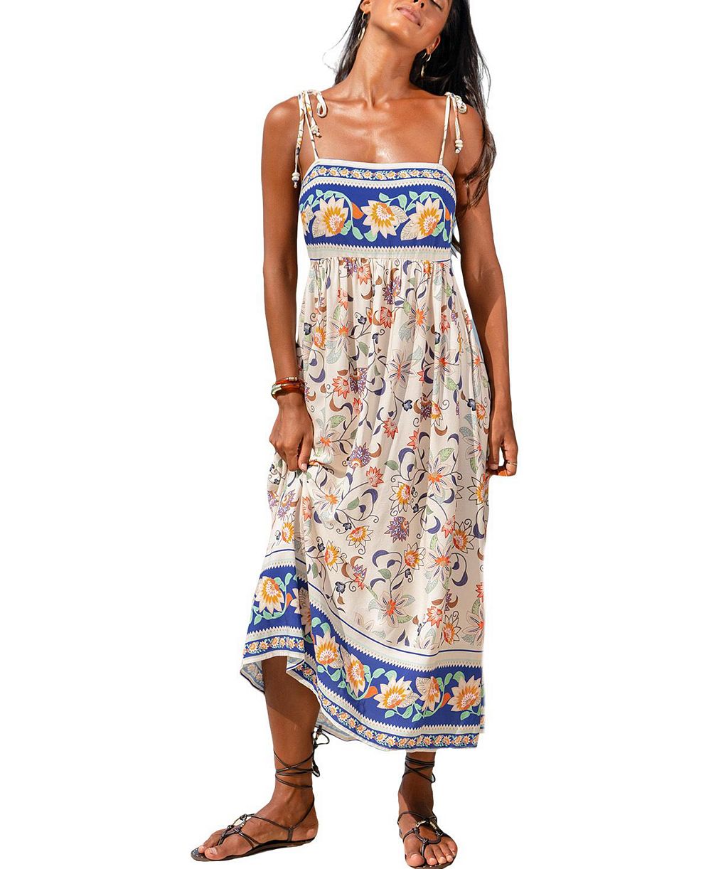 Женское пляжное платье макси Cupshe Golden Hour Floral