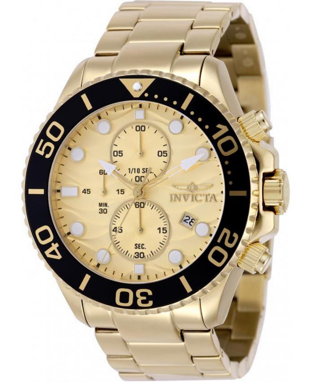 Invicta Мужские часы Pro Diver Quartz Gold 50225