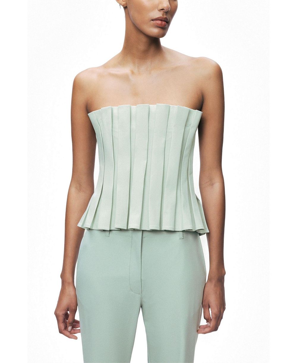 Женский топ NOCTURNE Pleated Strapless Bustier