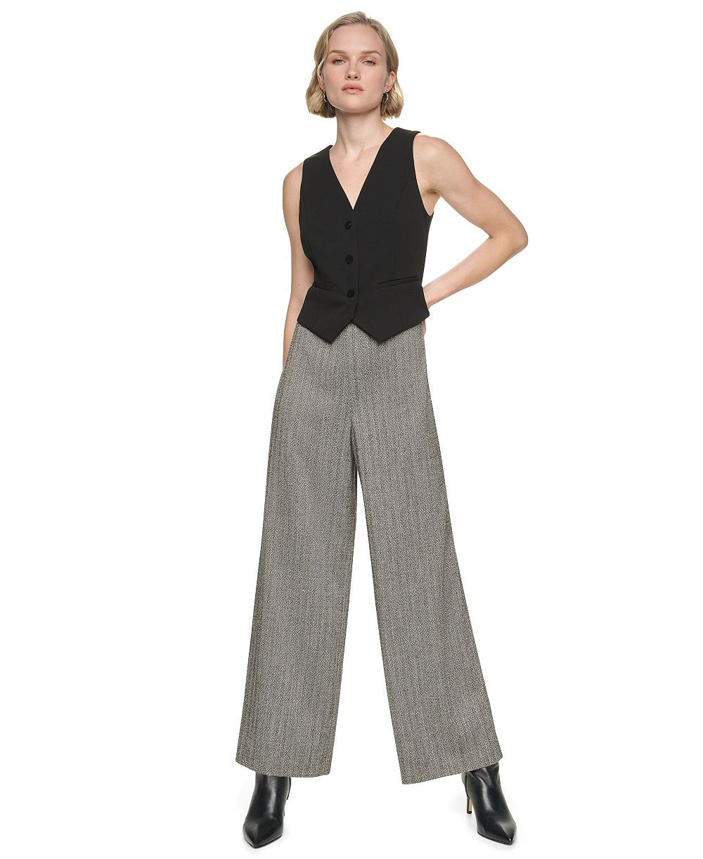 Женский комбинезон DKNY Sleeveless Wide-Leg Vest