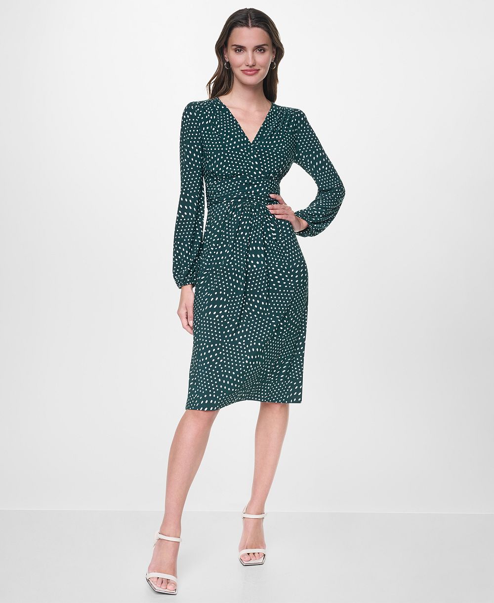 Женское платье DKNY Long-Sleeve Wrap Fit & Flare