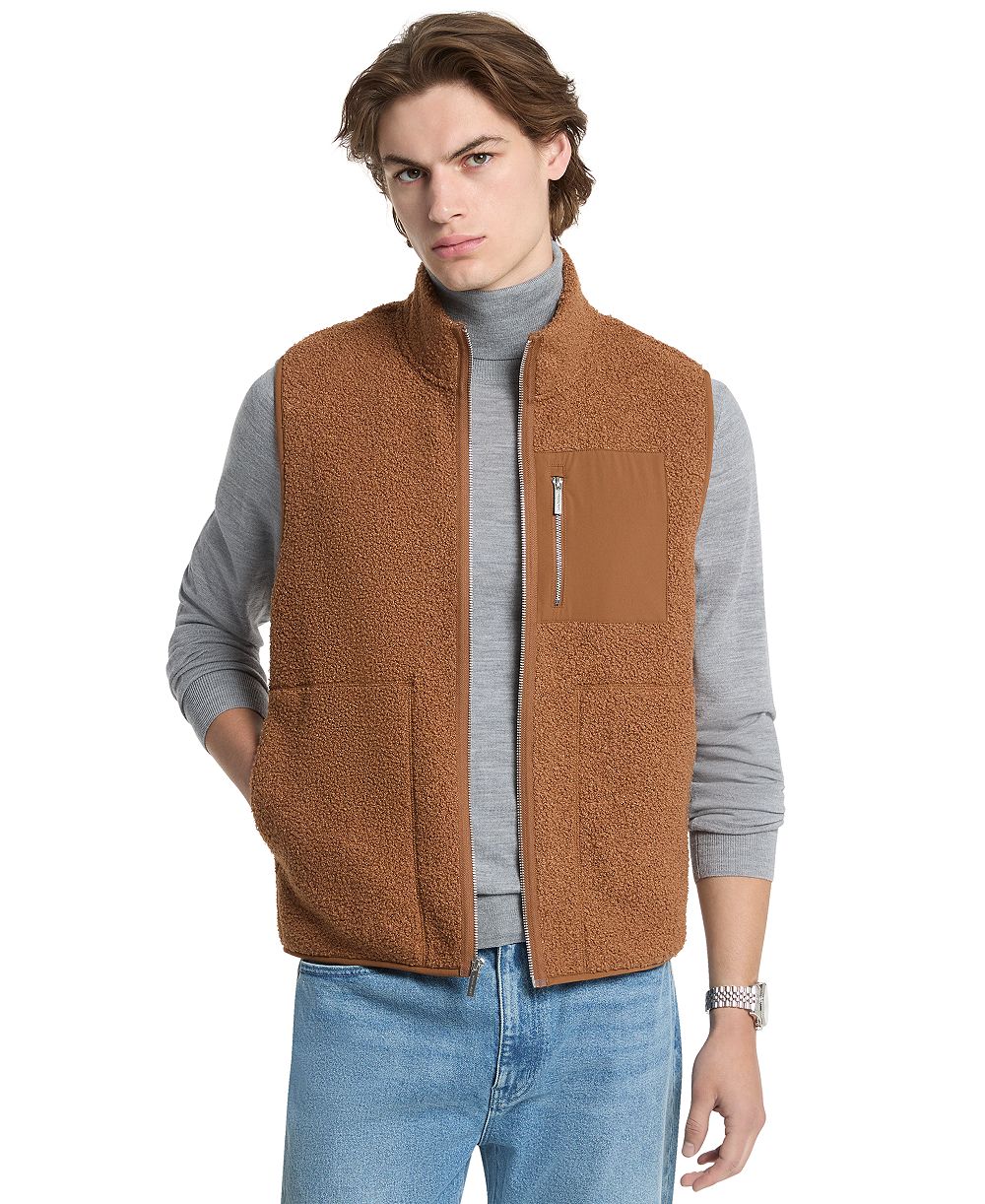 MICHAEL Michael Kors Men's Bouclé Stand-Collar Regular-Fit Vest