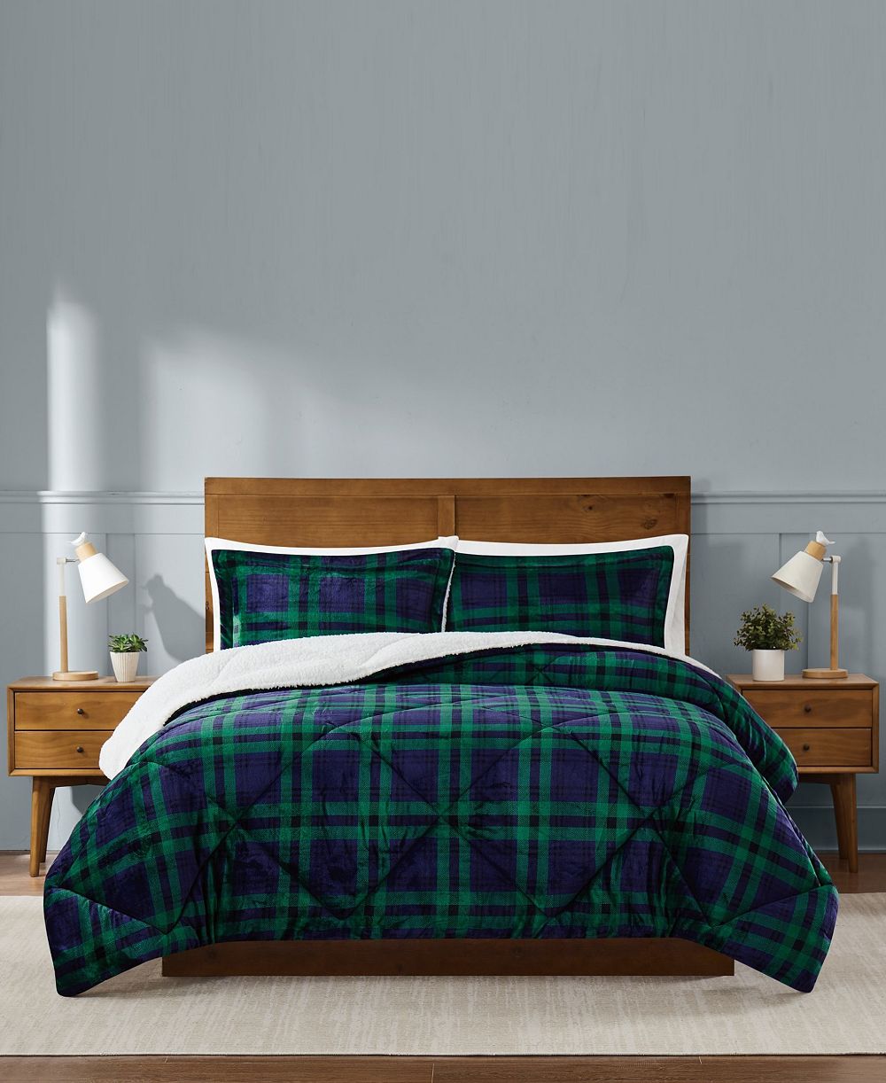 Комплект постельного белья Truly Soft Cuddle Warmth Tartan Plaid, Twin/Twin XL