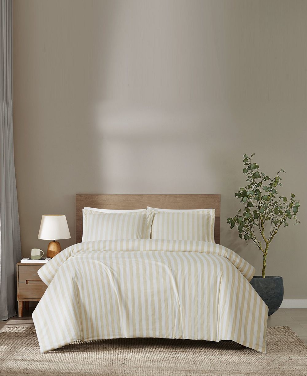 Комплект из 3 пододеяльников Brooklyn Loom Levi Stripe, Full/Queen