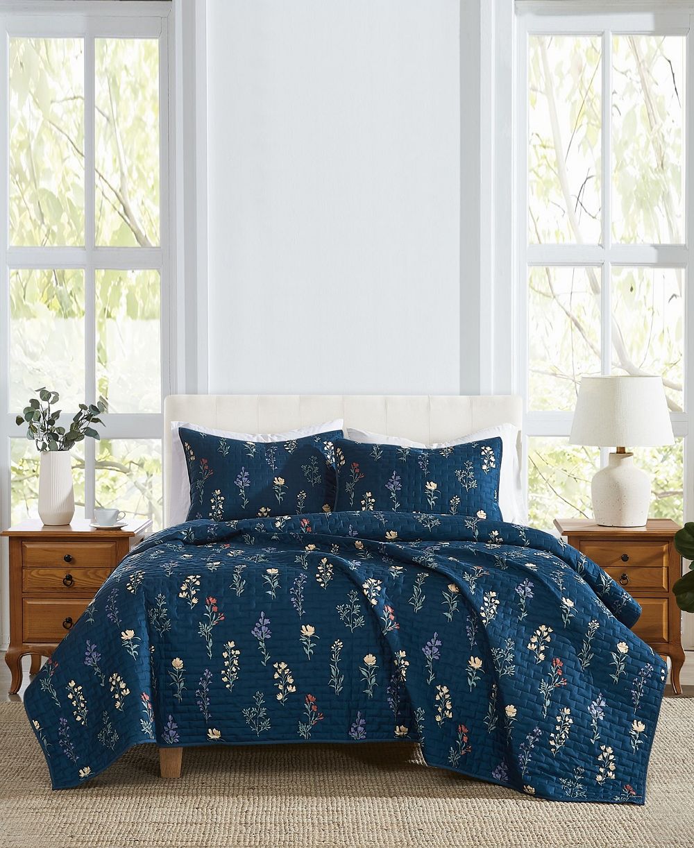 Комплект из 2 стеганых покрывал Cannon Avery Floral, Twin/Twin XL