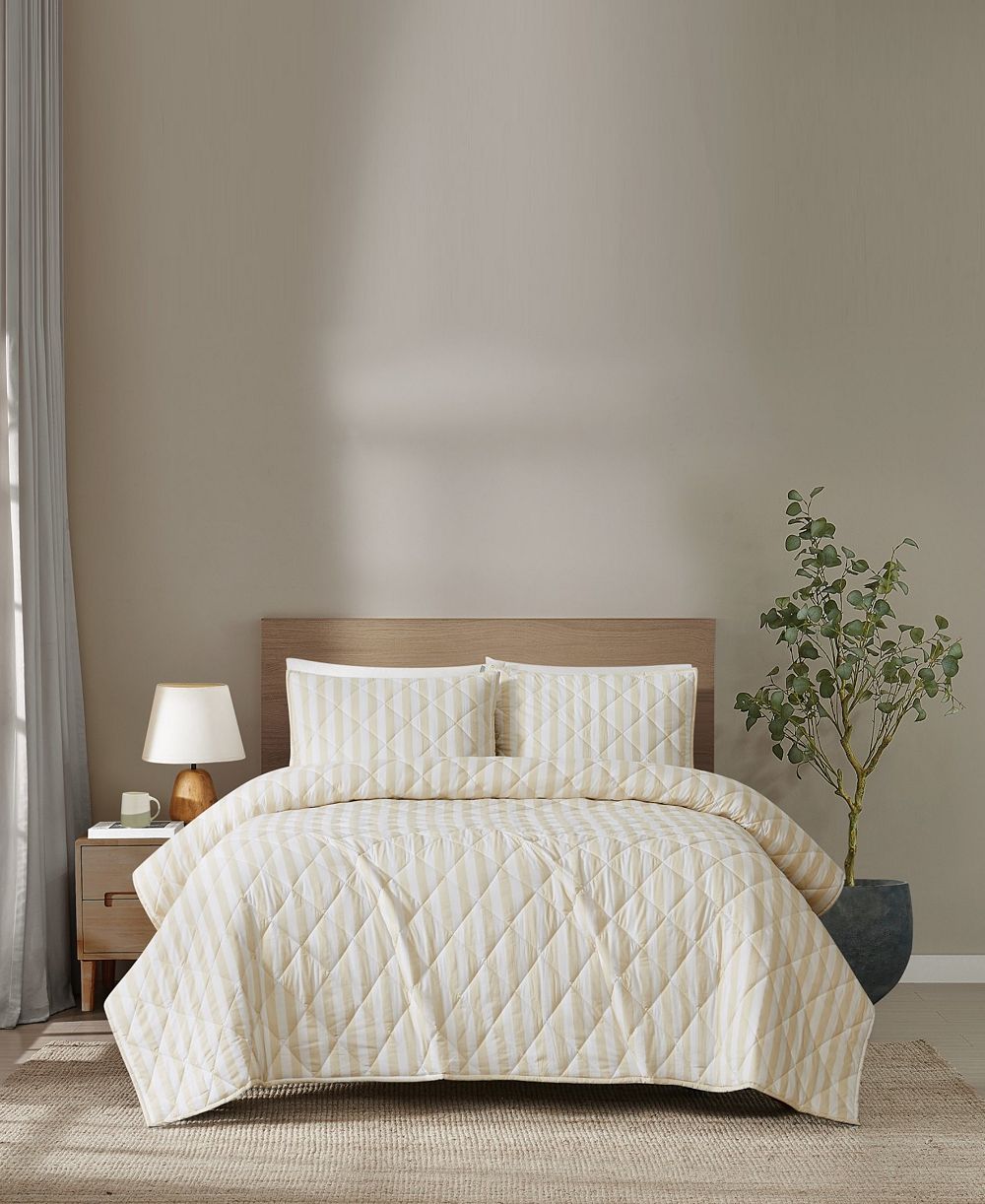 Brooklyn Loom Levi Stripe 3-Piece Quilt Set, King