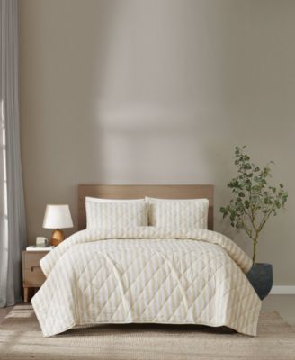 Комплект стеганого покрывала Brooklyn Loom Levi Stripe 2-Piece Quilt Set, Twin/Twin XL