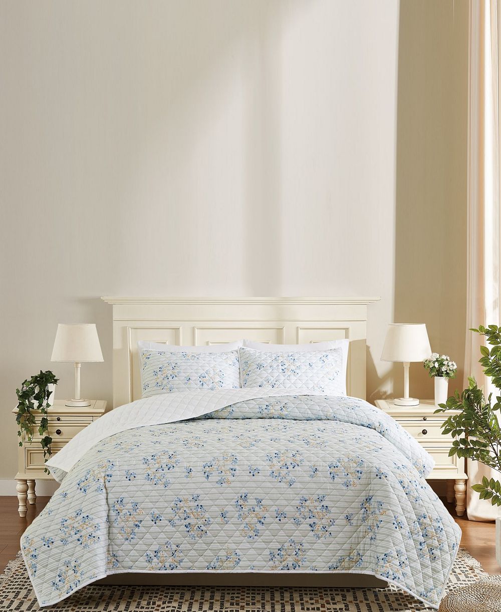 Комплект стеганого одеяла Cottage Classics Emma Floral 2-Piece Quilt Set Twin/Twin XL