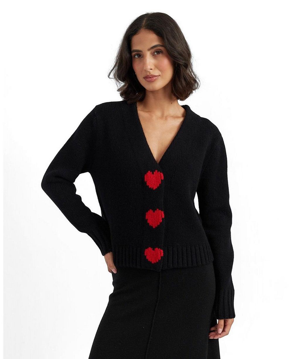 Chinti & Parker Women's Merino Heart Cardigan