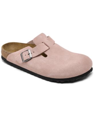 Birkenstock Women's Boston Suede Leather Casual Clogs from Finish Line