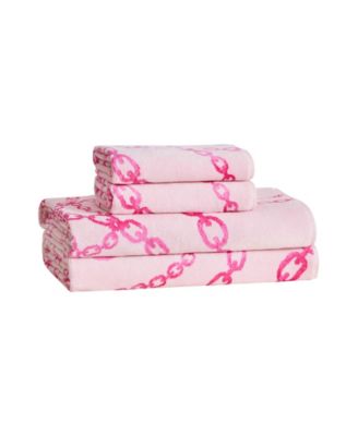 Juicy Couture хлопковый жаккардовый комплект из 4 банных полотенец