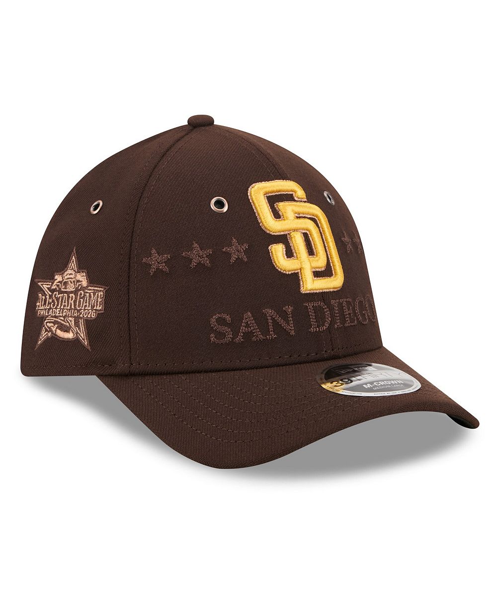 Мужская кепка New Era Brown San Diego Padres 2026 MLB All-Star Game 39THIRTY Flex Hat