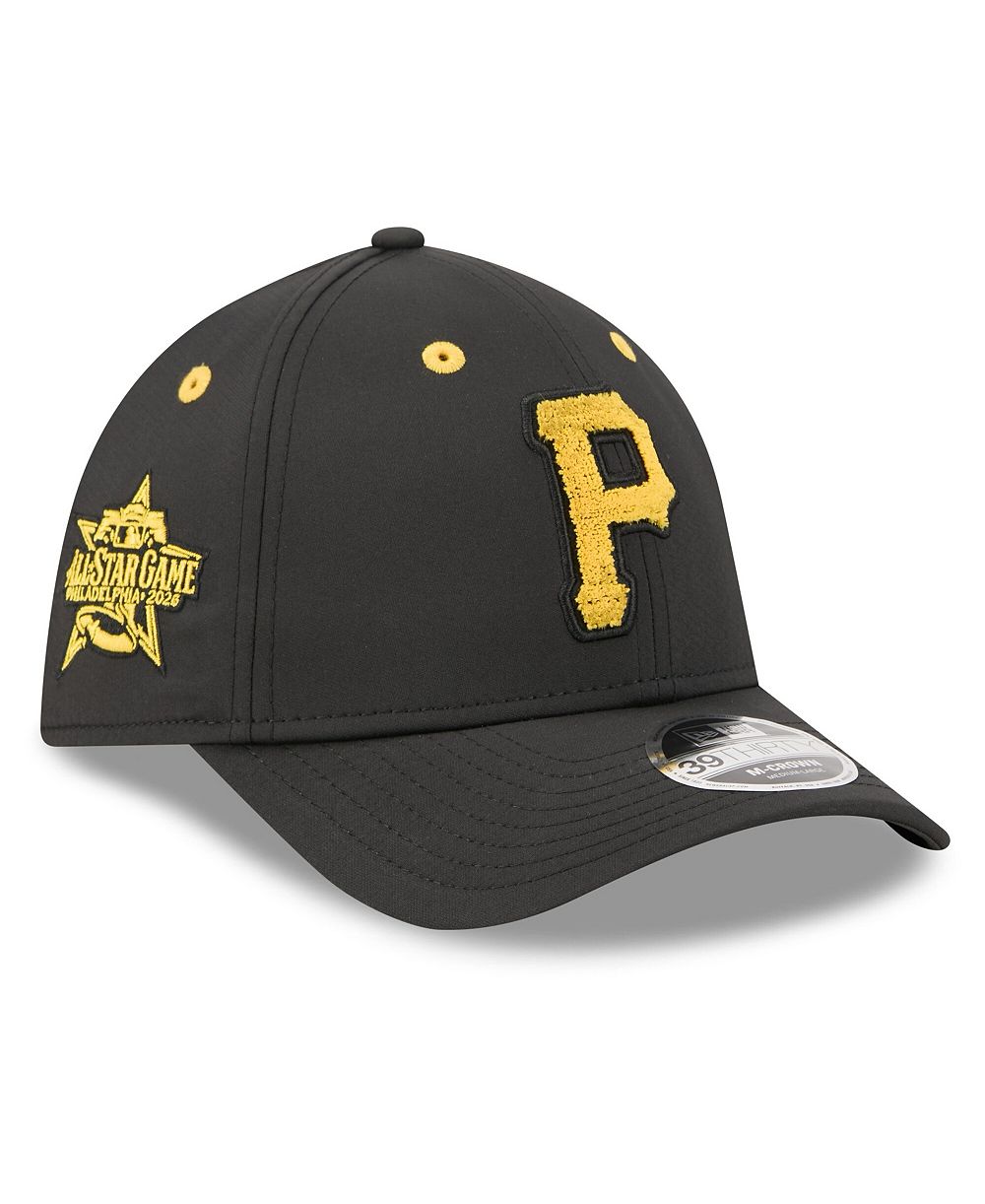 Мужская кепка New Era Black Pittsburgh Pirates 2026 MLB All-Star Game Workout 39THIRTY M-Crown Flex