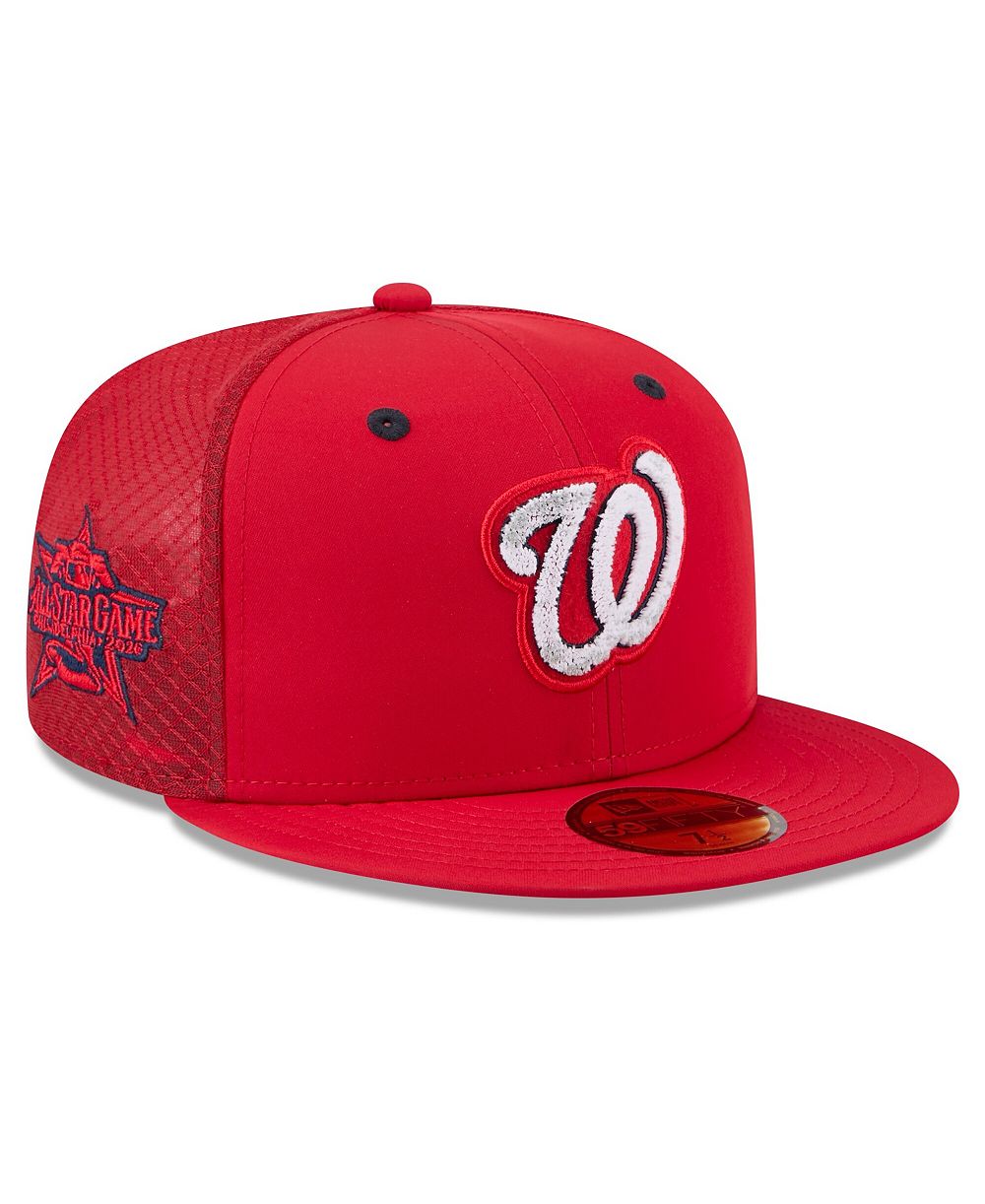 Мужская кепка New Era Red Washington Nationals 2026 MLB All-Star Game Workout 59FIFTY