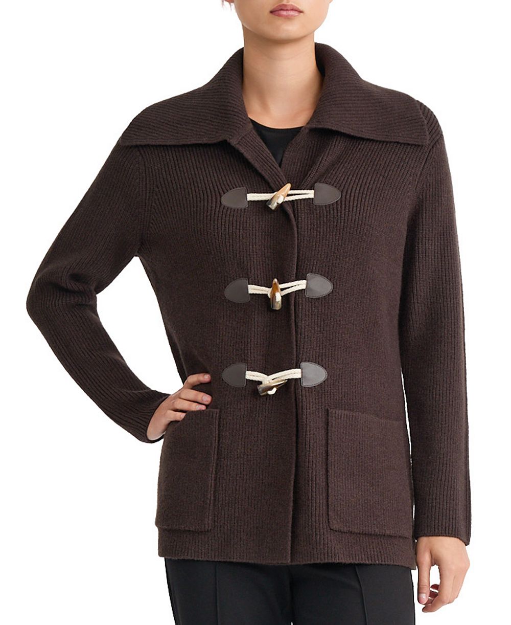 Женское пальто Jones New York Mid-Length Toggle-Front Collared