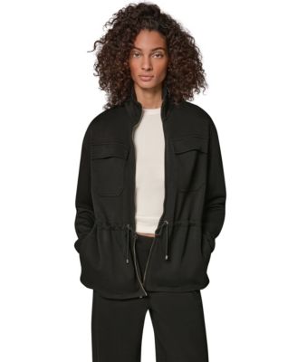 Donna Karan Weekend женская легкая куртка-бомбер с воротником-стойкой Jet Setter