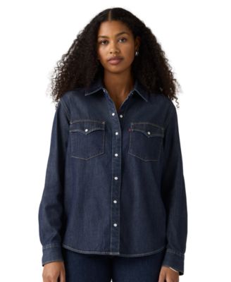 Levi's® Women's Evans Relaxed Western Long-Sleeve Denim Shirt