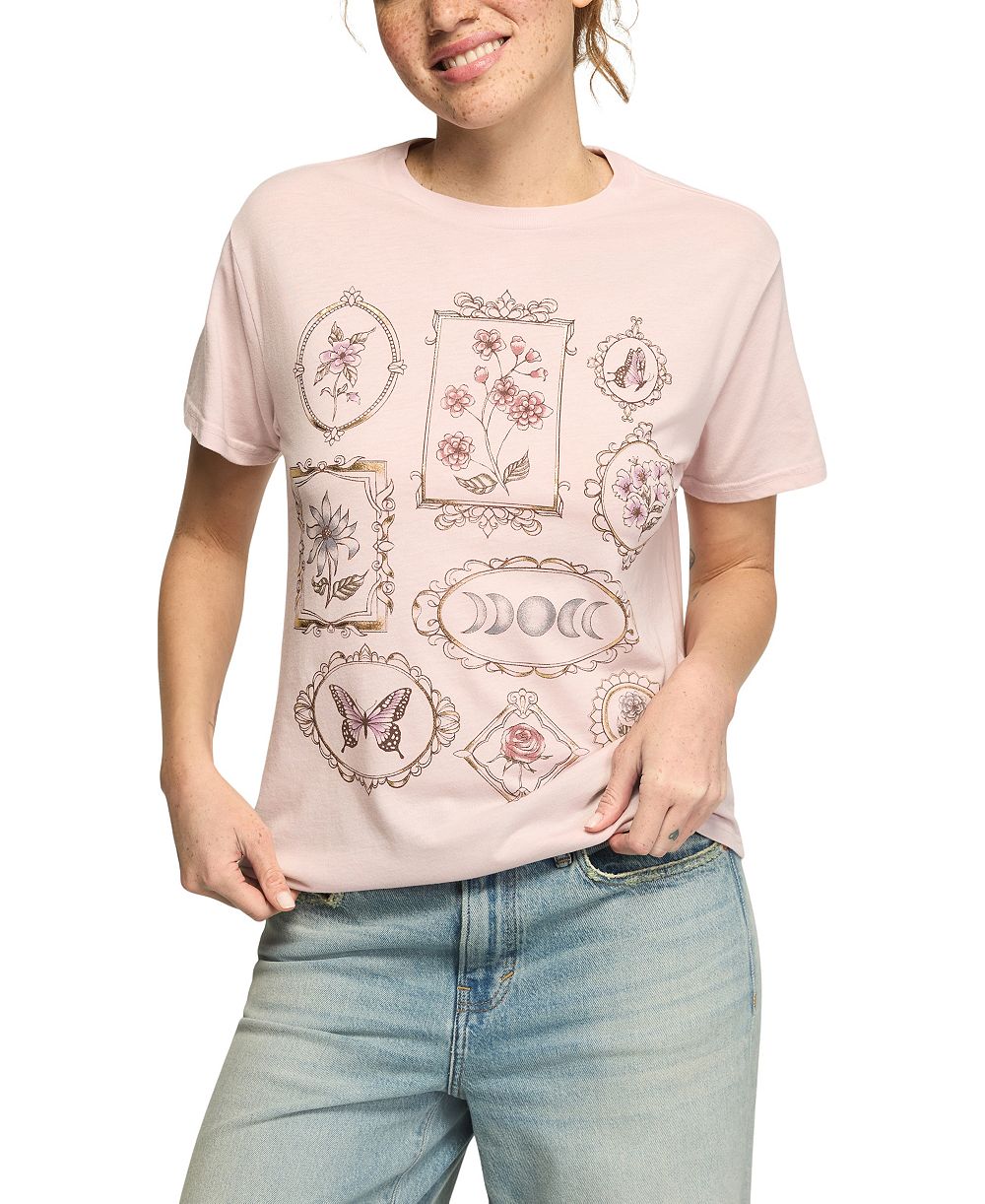 Lucky Brand Женская футболка Boyfriend Floral Frames