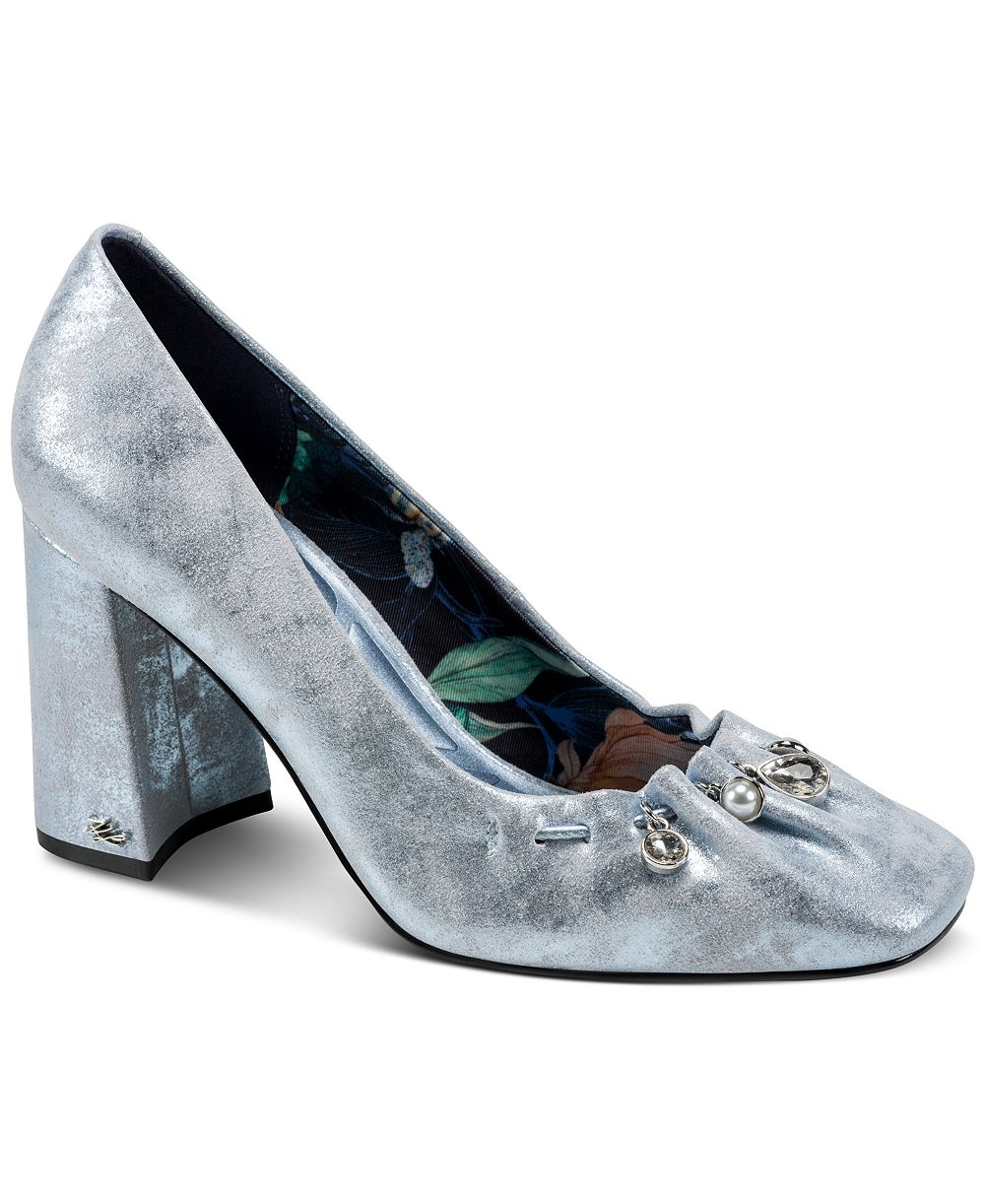 KARL LAGERFELD PARIS Women's Sylvaine Slip-On High Pumps