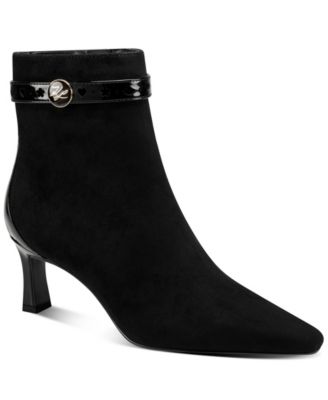 KARL LAGERFELD PARIS Women's Shadow Heeled Ankle Booties