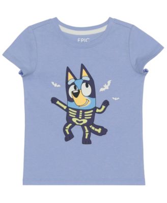 Детская футболка Epic Threads с графическим принтом Bluey Skeleton 12M-5T