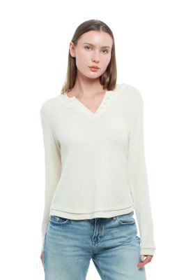 WILT Женский Long Sleeve Henley Mock Tee