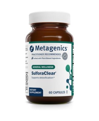 Metagenics SulforaClear Advanced Detox and Antioxidant Support With Broccoli Sprout Extract, Calcium, Phosphorus and Myrosinase 60 Capsules