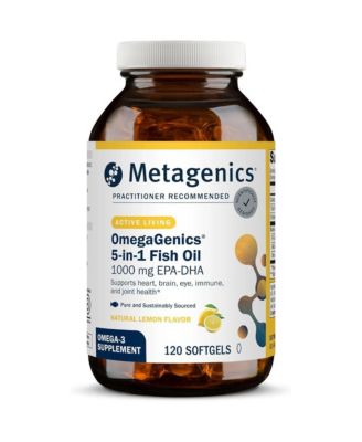 Metagenics OmegaGenics Omega 3 Fish Oil 1000 Milligram EPA DHA High Potency Omega 3 Supplement for Heart, Brain and Joint Health 120