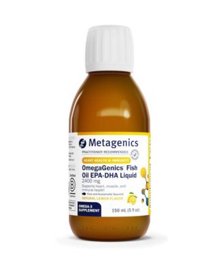 Добавка Metagenics OmegaGenics EPA DHA 2400 Milligram жидкое рыбье масло для сердца и иммунитета, 30 порций