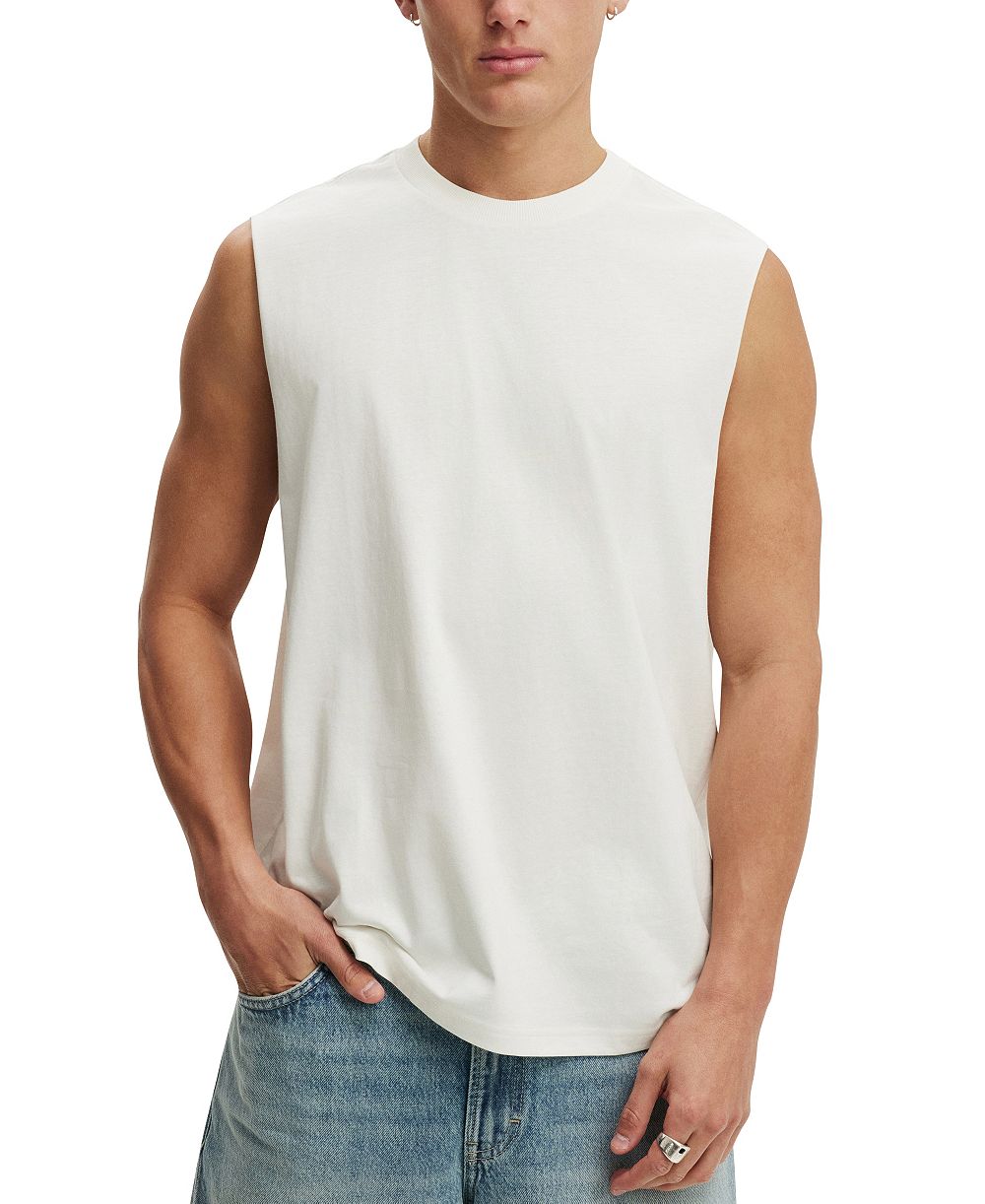 COTTON ON Men's Everyday Muscle Print Tank Top