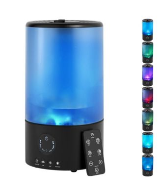Topteng Humidifier with 7-Color RGB Light, 360° Nozzle & Oil Diffuser