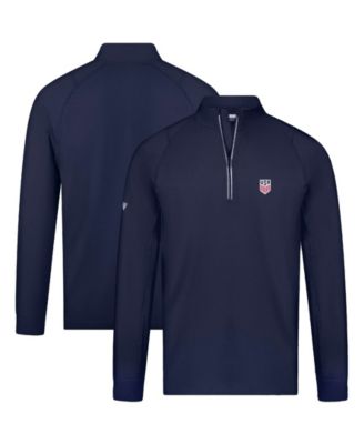 LevelWear Men's Navy USMNT Theory Quarter-Zip Pullover