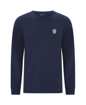 LevelWear Men's Navy USMNT Luxe Signature Long Sleeve T-Shirt